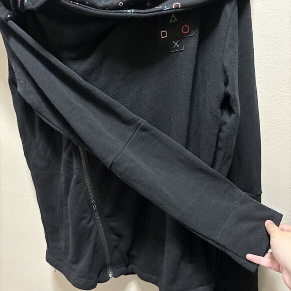 PlayStation Jacket Women's Large Black Symbols Fizz Ladies Angl Rare 2015 - Picture 3 of 15